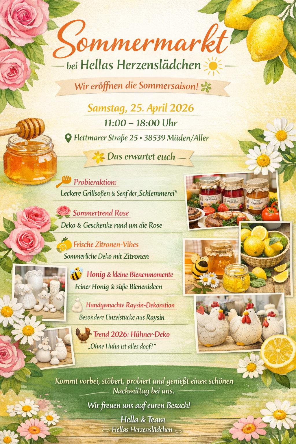 Sommermarkt bei Hella´s Herzenslädchen