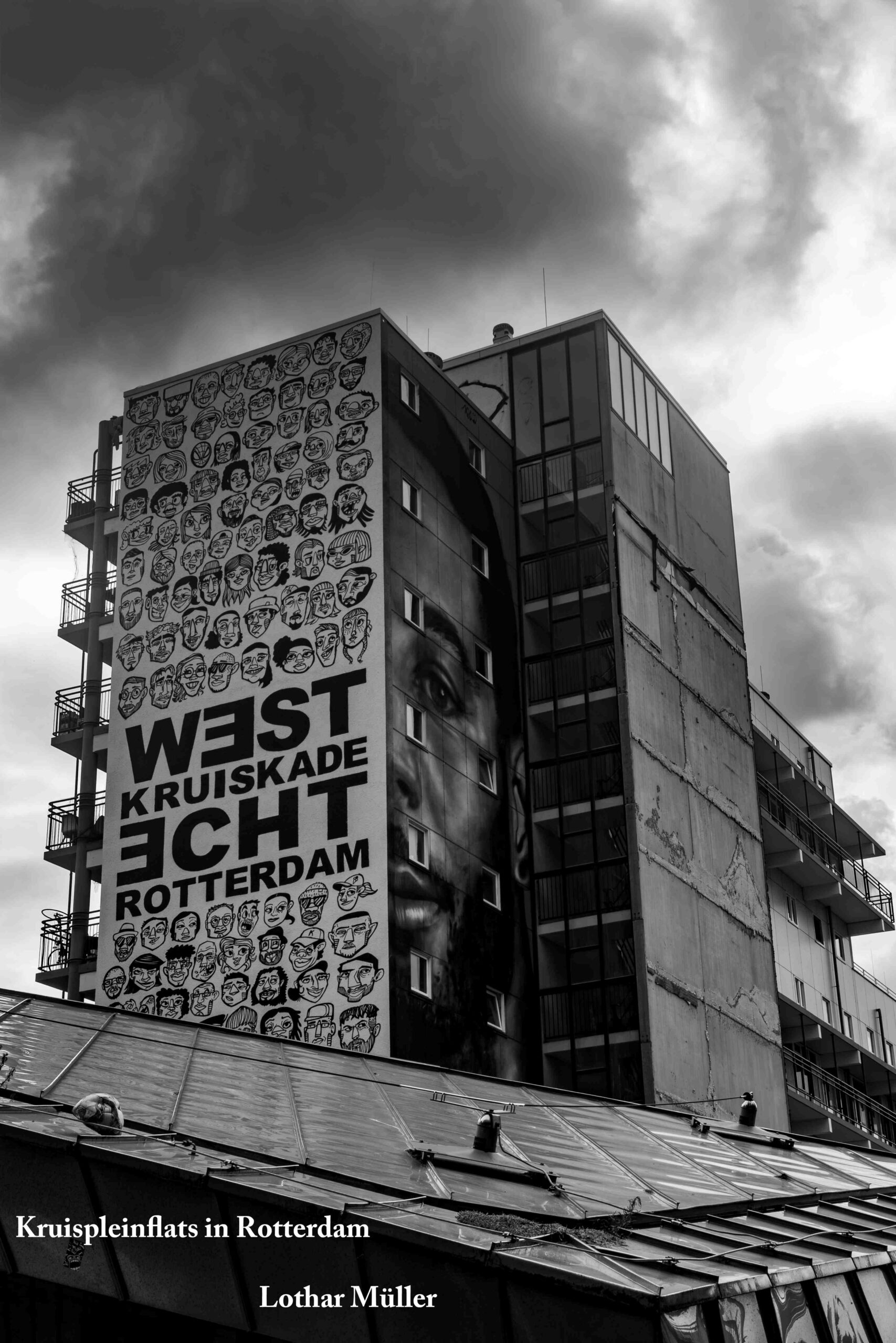 Rotterdamer Architekturmotiv mit markanter Fassadengestaltung