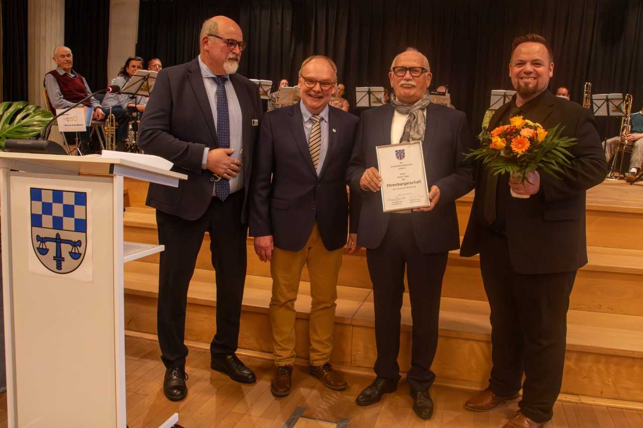 Verleihung der Ehrenbürgerschaft an Rainer Tietje beim Gemeindeempfang 2026